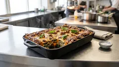 Lazy Lasagna mit Mangold, Kürbis & Gorgonzola – cremig geschichtet und im Ofen goldbraun